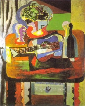 抽象的かつ装飾的 Painting - ヴェール ブーケ ギター ブテイユ 1919 キュビスム